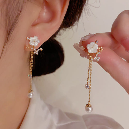 Luxury Flower Tassel Earrings