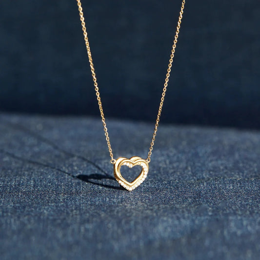 Double Heart Necklace