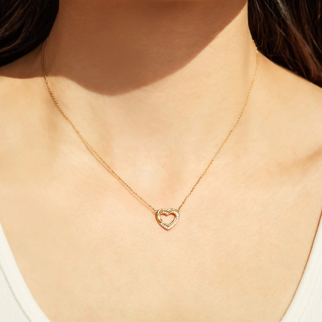 Double Heart Necklace