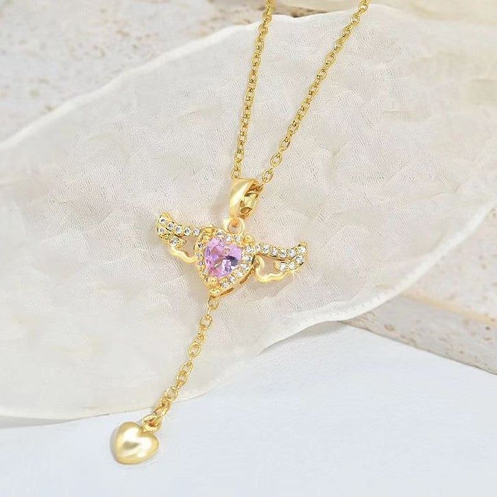 Moving Angel Wings Necklace