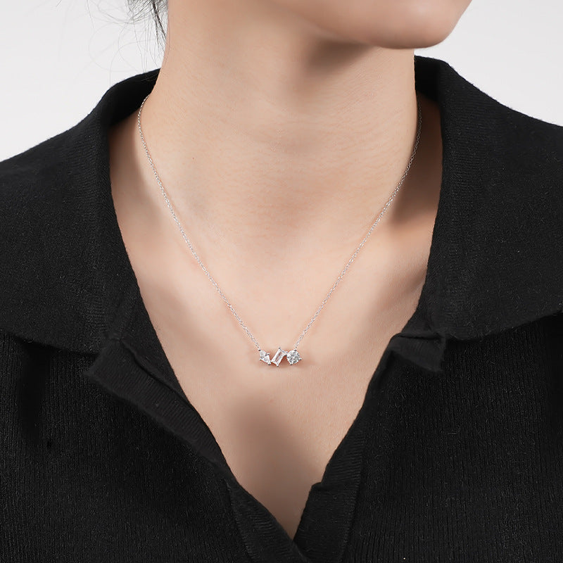 S925 Silver Zircon Necklace