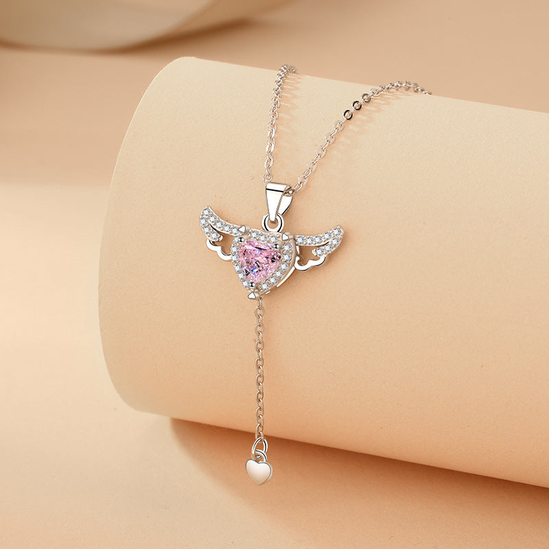 Moving Angel Wings Necklace